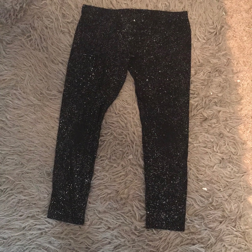 Sparkling black girls leggings